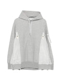 sacai zip-detailed hoodie