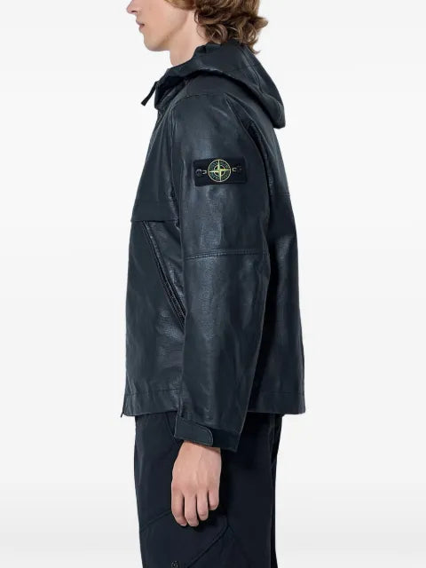 Stone Island 0100001 leather organza