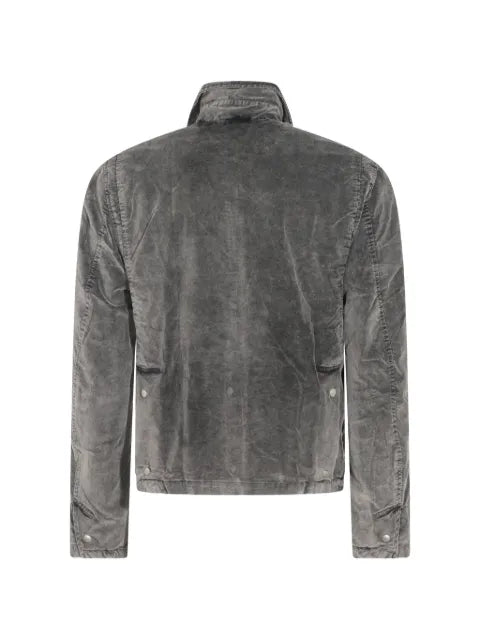 Thom Krom faded-effect zip-up denim jacket
