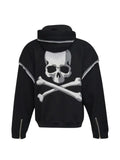 Mastermind Japan zip-up layered hoodie