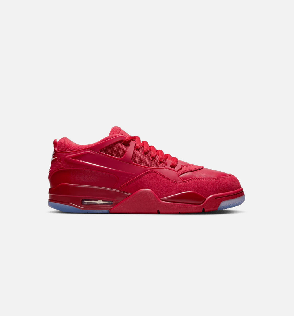 Air Jordan 4 RM Men's Sneakers - Varsity Red Blue Tint Black White