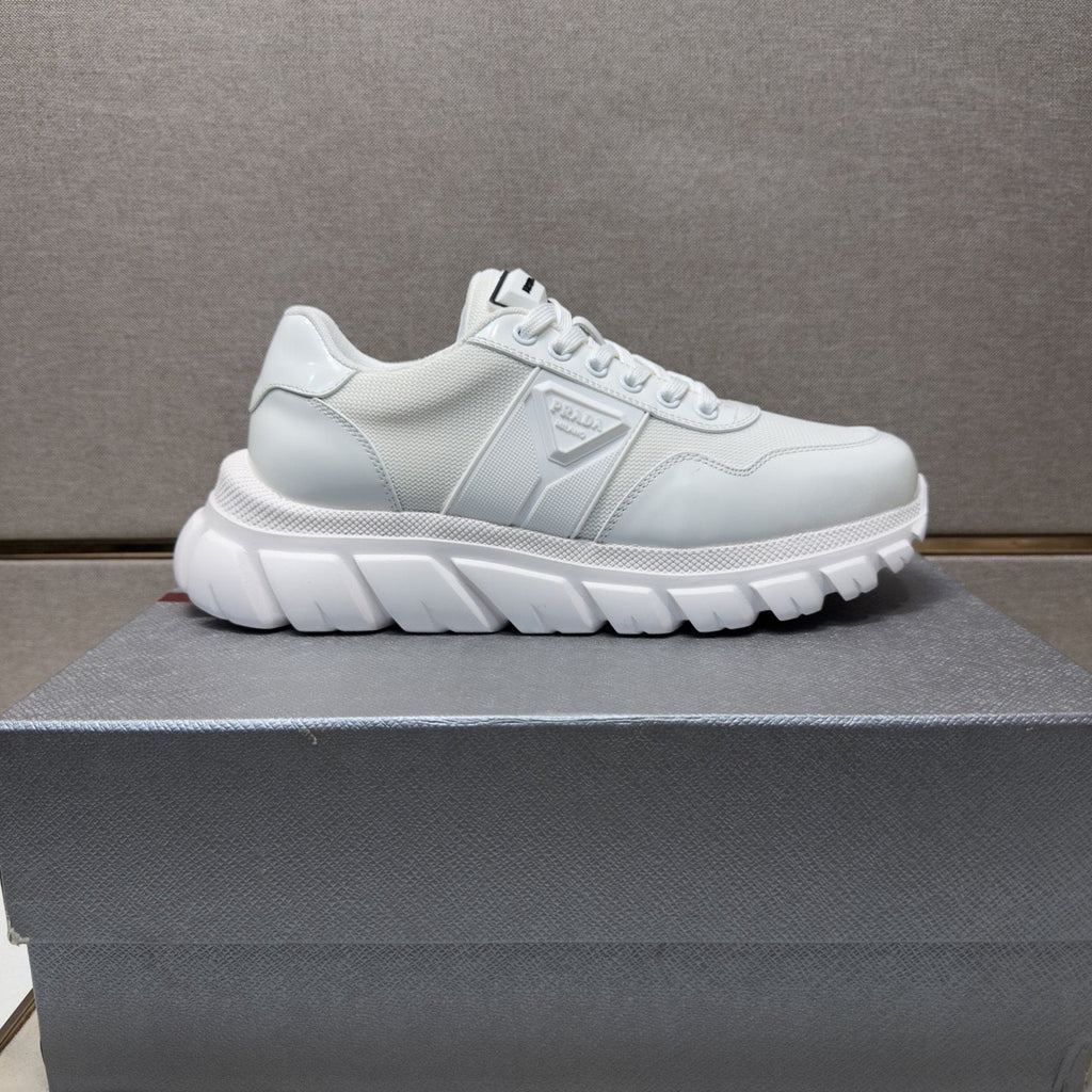 Prada Men's Paneled Low-Top Sneakers - Mesh Lining