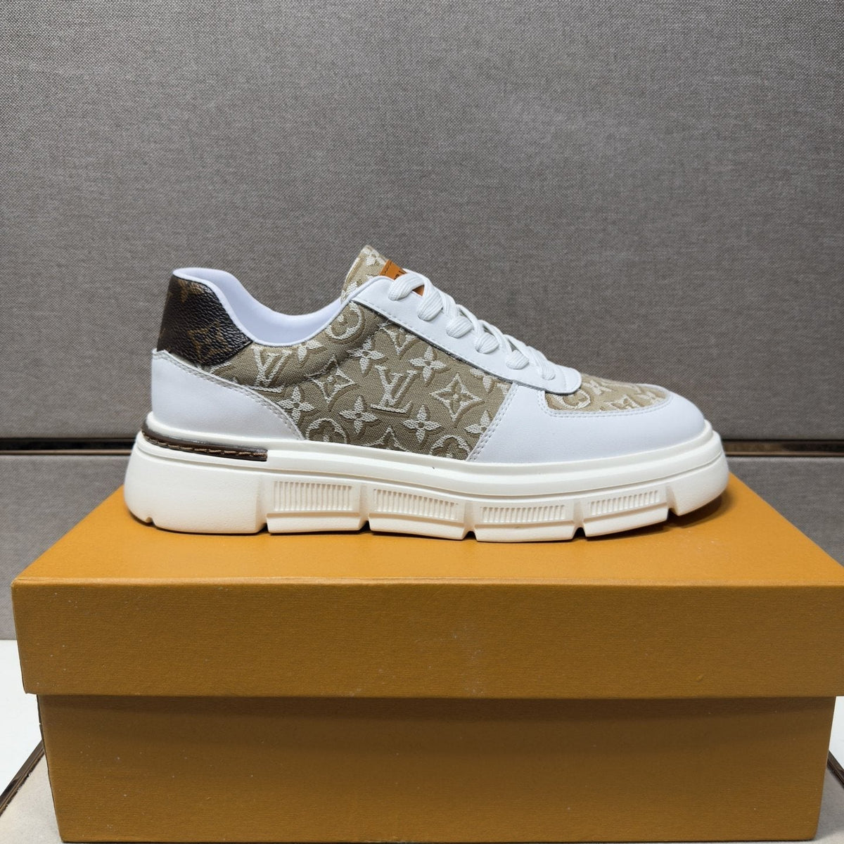 Louis Vuitton Monogram Panel Low-Top Sneakers