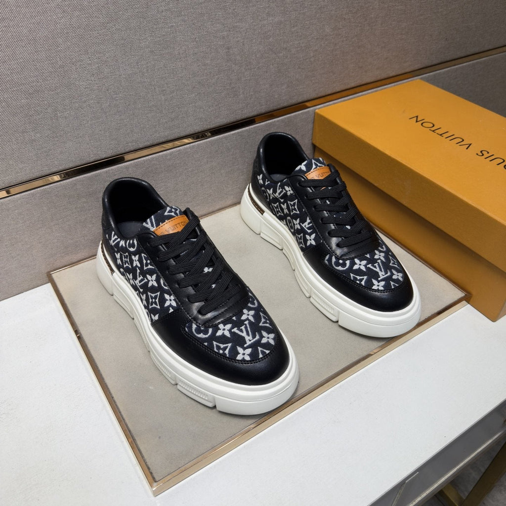 Louis Vuitton Monogram Panel Low-Top Sneakers